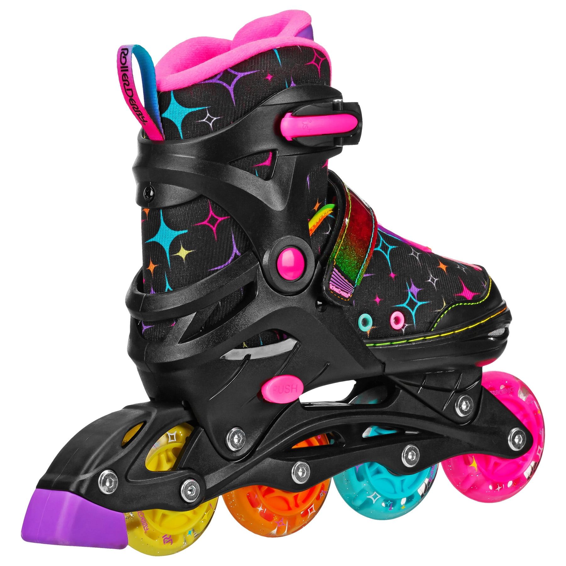 Roller Derby Stryde Girl's Adjustable Lighted Wheel Inline Skates
