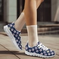 thumbnail image 2 of COEQINE Women Running Shoes Soft White Sole Cat Dog Puppy Footprint Girls Sneakers Hiking Camping Mesh Breathable Training Athletic Shoes Fitness Sneakers, Floral Paw Dark Blue, 2 of 7