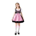 thumbnail image 2 of KAUOD Teen Girls 4pc Cute Dirndl Dress Outfits Oktoberfest Traditional Performance Midi Dresses with Hairband Skirts Socks, 2 of 4