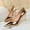 Khaki, variant on LIANGP Women's High Heels Fashionable Metal Heel High Heels Metallic High Heel Shoes With Pointed Toes Ladies Shoes Gold Size 7.5