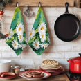thumbnail image 6 of Spring Daisy Kitchen Towels Set of 3, Flowers Country Leaves Watercolor Plants Absorbent Dish Towels for Kitchen, Microfiber Hand Towel, Quick Drying Tea Towel for Cleaning Decorative Dishcloths, 6 of 7