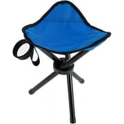 Folding Tripod Stool, Folding Golf Chairs for Spectators, Lightweight 3 Legged Tripod Camp Stools, Portable Canvas Seat for Outdoor Camping Walking Hunting Hiking Fishing Travel, 11.8" Tall