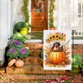 thumbnail image 2 of Thanksgiving Outdoor Garden Flag 28x40in - Washable Turkey Thanksgiving Day Happy Thanskgiving Outdoor Garden Flag Cute Cartoon Durable House Flag - for Outdoor Balcony Decoration, 2 of 6
