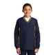 thumbnail image 1 of Camiseta cortavientos raglán con cuello en V para jóvenes Sport-Tek®. YST62 Azul marino verdadero/Oro M deporte-tek YST62, 1 of 1