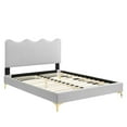 thumbnail image 3 of Current Performance Velvet Queen Platform Bed, 3 of 7