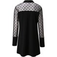 thumbnail image 4 of LAICAIW Robes Élégantes pour Femmes Robe Ligne A à Pois Cocktail Tulle Nœud Polaire Patchwork Mini Bal Fête, 4 of 5