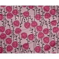 thumbnail image 4 of oneOone Polyester Lycra Dark Pink Fabric Leaves & Rose Floral Craft Projects Decor Fabric Printed By The Yard 56 Inch Wide, 4 of 4