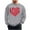 1*Gray, variant on Eryao Valentine Day Sweatshirts for Men Big and Tall Long Sleeve Round Neck Pullover Tops Cute Love Heart Print Graphic Shirts,Black,M