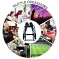 thumbnail image 7 of Party Zealot Clear Backpack Heavy Duty See Through Backpack PVC Transparent Backpack for School, Work, Festival, Security, Sports Events (Blue), 7 of 7