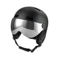 thumbnail image 1 of Casco de snowboard con gafas de esquí, cascos deportivos de protección para la cabeza, casco de nieve Negro, 1 of 8