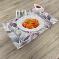 thumbnail image 2 of Ambesonne Lavender Place Mats Set of 4, Art Winter Dancing Leaves, Standard Size, Blue Grey Pale Purple, 2 of 5