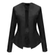 thumbnail image 1 of Blazer Mujer Saco Corto Liso Strech Color Uniforme, 1 of 5
