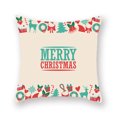 thumbnail image 1 of Billuyoard Funda de almohada de 2 piezas con estampado de elementos navideños, decoración de funda de almohada de poliéster lavable para sofá, funda de Kits de decoración para fiestas B-06718 Billuyoard HA007819-18, 1 of 6