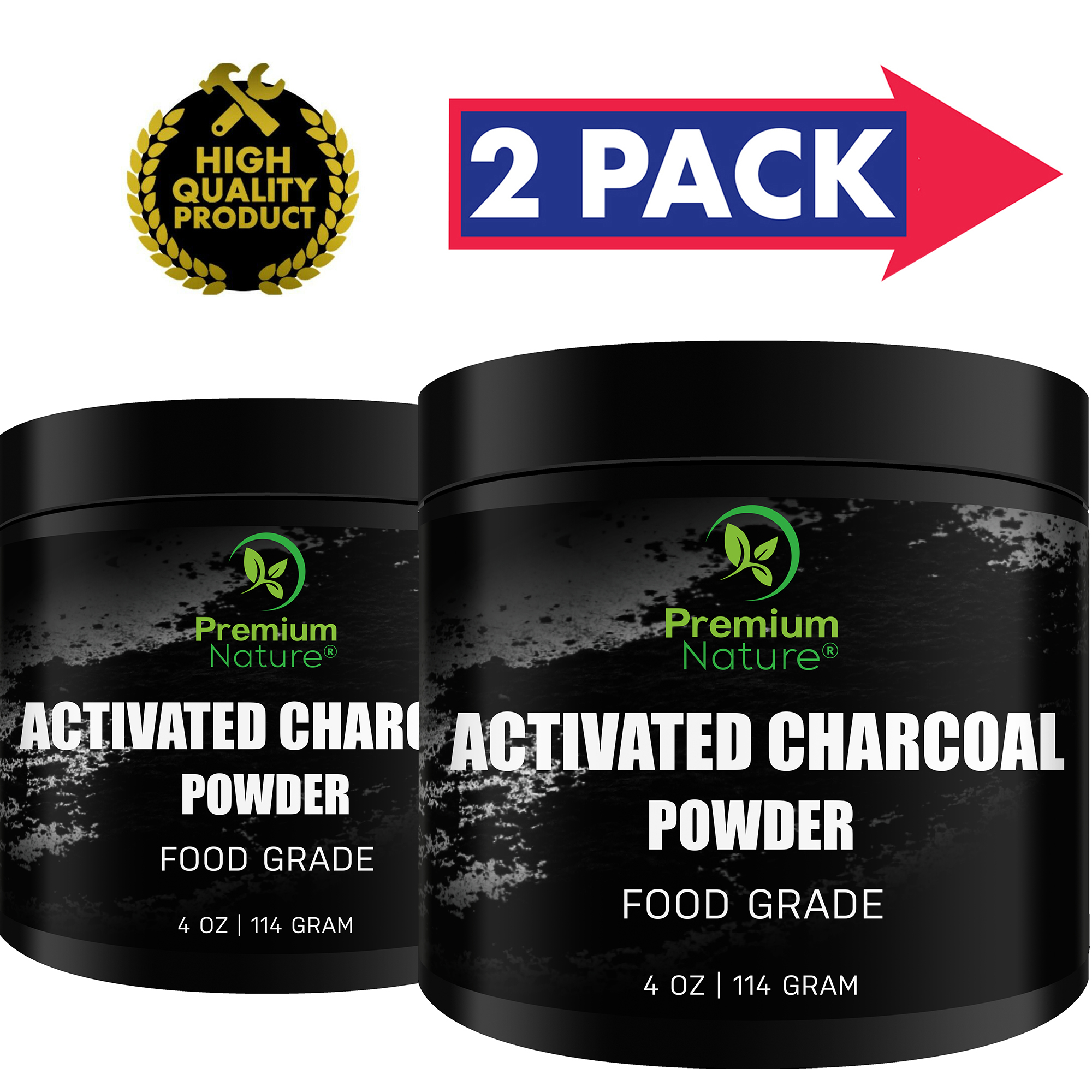 Activated Charcoal Teeth Whitening Powder - All Natural ...