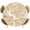 Beige, variant on Beige Leaves Round Tablecloth 36-44 Inch Round Fitted Table Cloth with Elastic Edge, Summer Botanical Tropical Leaf Waterproof Table Cover Protector for Outdoor Picnic Party Dining
