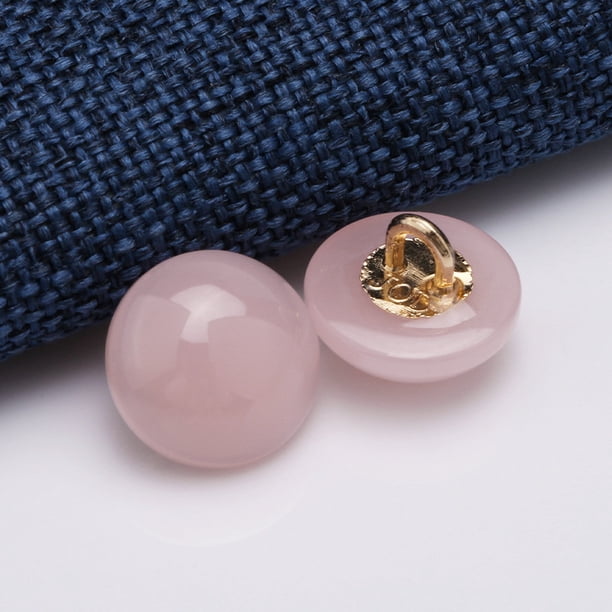 Nvzi 20 botones rosas de 11,5 mm para coser - Botones de resina y aleación para cierres de costura - Ideales para diversas manualidades y decoración de prendas de vestir