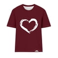 thumbnail image 4 of BLVB Valentines Shirts for Women Trendy Short Sleeve Tee Tops Cute Heart Graphic T Shirts Valentines Gifts for Her, 4 of 4