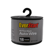 EverStart 18-Gauge Auto Wire, Black Wire, 40 feet, Light Swith to Fuse Block or Relay for Car.