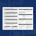 thumbnail image 3 of Mokani Planner - Weekly & Monthly Life Planner with Leather Hardcover A5-8.27” x 5.83” - Time Management & Hit Your Goal - Organizer Notebook & Journal - Start Any Time + Stickers, Navy, 3 of 8
