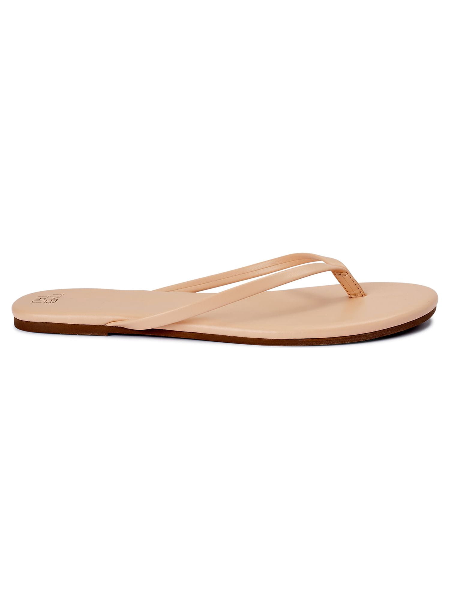 Time and Tru Women's Barely There Sandals, Wide Width Available