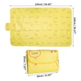 thumbnail image 2 of Unique Bargains Picnic Blanket Beach Mat Lightweight with Handle Yellow 150x100, 2 of 7