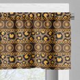 thumbnail image 3 of Ambesonne African Valance Pack of 2, Leopard Skin Ornaments, 42"X18", Umber Brown Marigold, 3 of 5