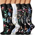 thumbnail image 1 of 3/6 Paires de Bas de Compression pour Femmes et Hommes 15-20 mmHg - Meilleur Soutien pour Infirmières, Course, Randonnée, Récupération et Bas de Vol, 1 of 7