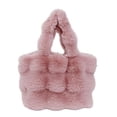 thumbnail image 1 of Sacs fourre-tout moelleux, sac à main en fourrure d'hiver pour femmes Y2K, sac en fausse fourrure, sac à main à bandoulière floue, 1 of 4