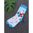 thumbnail image 3 of goowrom Christmas Adult Tube Socks with Cartoon Pattern, Vintage Style Soft Cotton Thick Accessory, 3 of 8