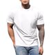 thumbnail image 5 of pstuiky Camisas de manga corta para hombre, Camisa informal de manga corta con cuello redondo y corte ajustado para hombre, de color liso camisas casuales para hombre xxxl, 5 of 6