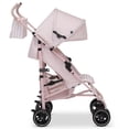 thumbnail image 2 of babyGap Classic Stroller - Lightweight Stroller with Recline, Compact Fold & Removable Parent Organizer - Made with Sustainable Materials, Pink Stripes, 2 of 5