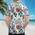 thumbnail image 6 of High Quality Hawaiian Shirts for Men Short Sleeve Aloha Beach Shirt Floral Summer Casual Button Down Shirts Blouses ND25BG, 6 of 7