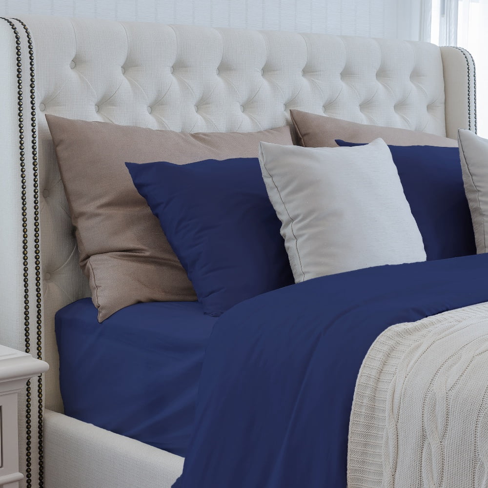 Yougu 4-Piece Sheet Set Oeko-TEX Certified,Viscose Derived from Bamboo,Queen sise,Dark Blue