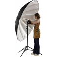 thumbnail image 1 of Photo 75" Silver with Black Cover Reflective Parabolic Umbrella 16 Fibergl Rib 7mm Shaft, 1 of 1