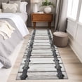 thumbnail image 4 of Farmhouse Rustic 2'x6' Runner Rugs for Hallway Kitchen Bedside Non Slip Washable, Vintage Country Wooden Grain Entryway Rug Runners with Rubber Backing, Long Carpet Runner for Laundry Room, 4 of 8