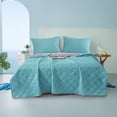 thumbnail image 3 of Aisbo Summer Cooling Blanket for Hot Sleepers, Dark Green and Light Gray Throw Size Cooling Comforter., 3 of 8