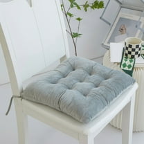 Square Seat Cushion,Chair Pads For Kitchen Dining Chairs,Velvet Solid Chair Pad,Soft Comfort Velvet Chair Mat Pillow Cushions with Ties For Office Desk Living Room Tatami,Seat Cushion For Chair,Car