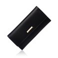thumbnail image 3 of Cartera Unishow para mujer, larga, sencilla, elegante, de marca, de piel sintética, con tres pliegues, con bolsillo para monedas, 3 of 5