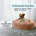 thumbnail image 4 of PETMAKER Dog Bed - Donut Dog Bed and Cat Bed for Small Pets (Beige), 4 of 11