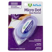AdTech Micro Dot Glue Runner Permanent, 12 Pack