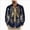 A47-Dark Blue, variant on Halloween Men's Long Sleeve Button Down Shirt Skeleton Bones Graphic Costume