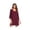 Wine Red, variant on Ekouaer Women's Sleepshirt Deep V Neck Nightgown Batwing Nightshirt Oversized Sleepwear