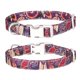 thumbnail image 1 of Multicolor Impreso Mascota con Pérdida Letra Grabado Perro Boho Style Dog Leash, 1 of 4