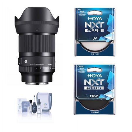 UPC: 0192223201354 | AF 35mm f/1.4 DG DN ART Lens for Leica L  Bundle with Hoya NXT Plus 67mm UV+CPL Filter Kit  Cleaning Kit