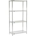 thumbnail image 2 of Nexel 5 Tier Chrome Wire Shelving Starter Unit, 36"W x 18"D x 86"H, 2 of 4