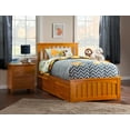 thumbnail image 6 of Mission Twin Extra Long Bed with Matching Footboard and Twin Extra Long Trundle in Caramel, 6 of 7
