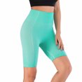 thumbnail image 2 of REALiKUN Biker Shorts for Women High Waisted Workout Shorts for Women Yoga Pants Green L, 2 of 8