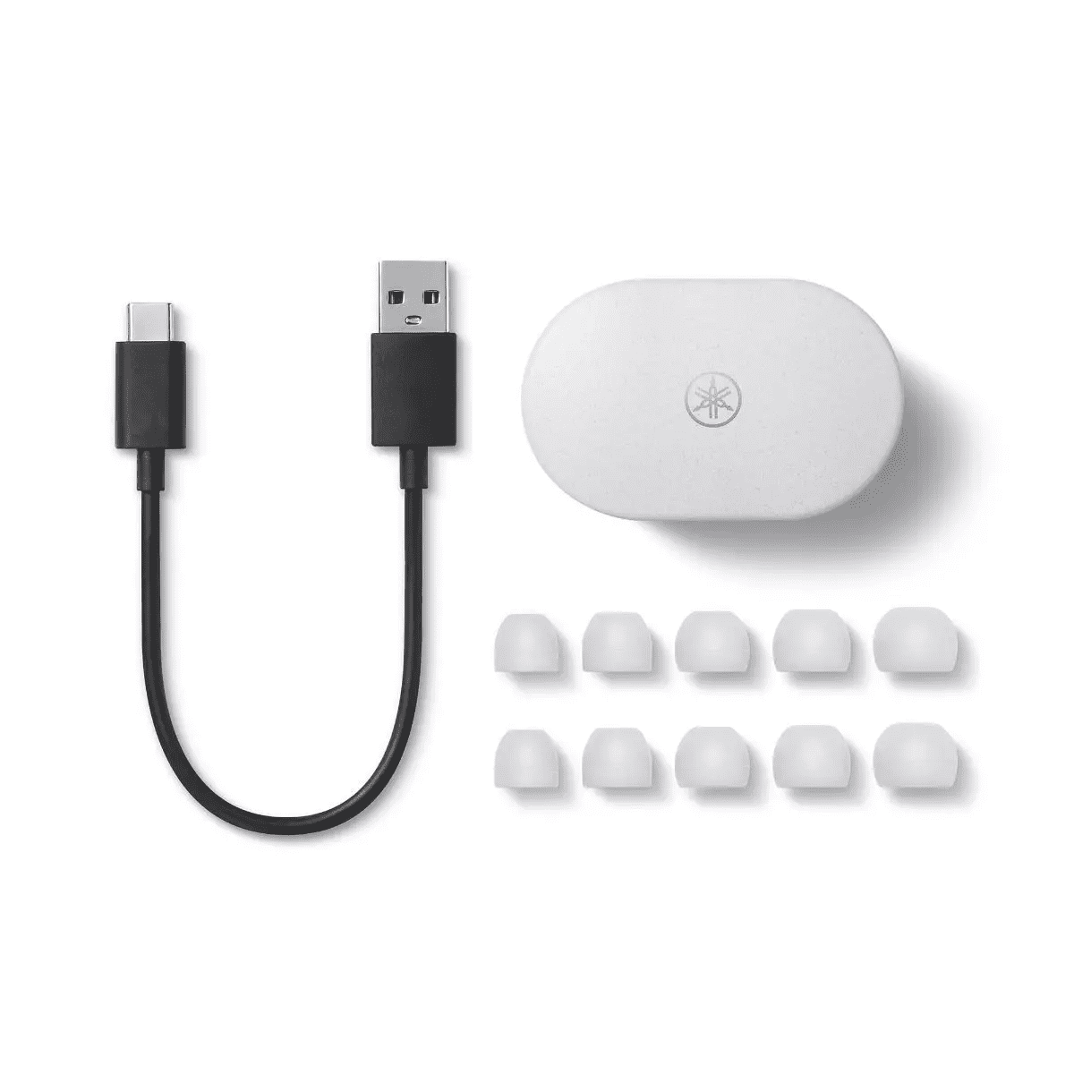 Yamaha TW-E7B Wireless Earbuds - Active Noise Canceling, IPX5 (White)