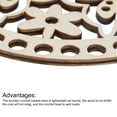 thumbnail image 4 of Crochet Basket Base 5.5 Inch Circle Wooden Crochet Bag Bottom for DIY Craft Basket Crochet Weaving Knitting, 4 of 4