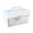 white, variant on PATLOLLAV Storage Box, Transparent Plastic Empty Multipurpose Container with Gray Handle and Removable Tray for Tools, First Aid, Sewing Kit, Arts & Crafts Supplies Storage